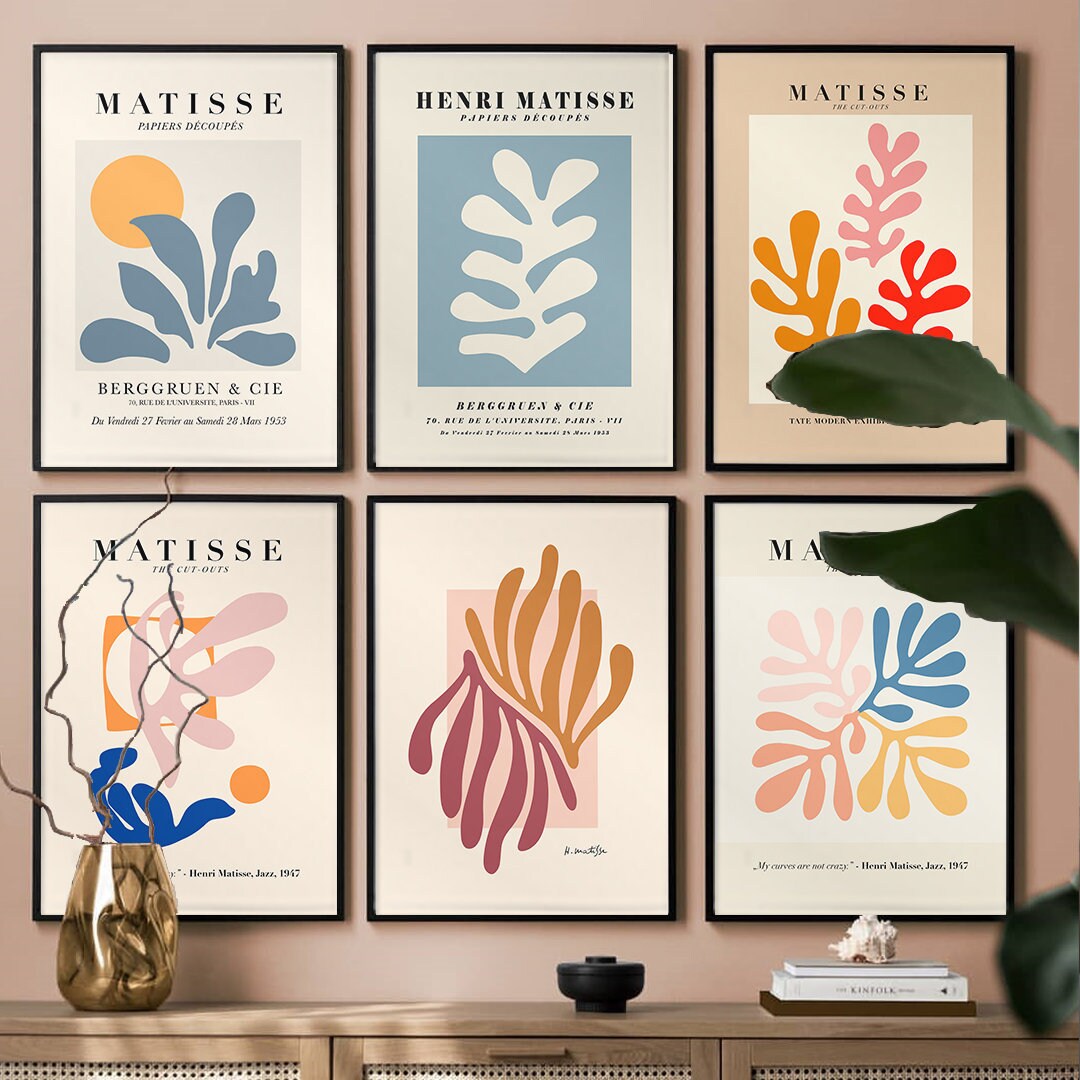 Matisse Poster Set Print Scandinavian Art Wall Art Wall Etsy
