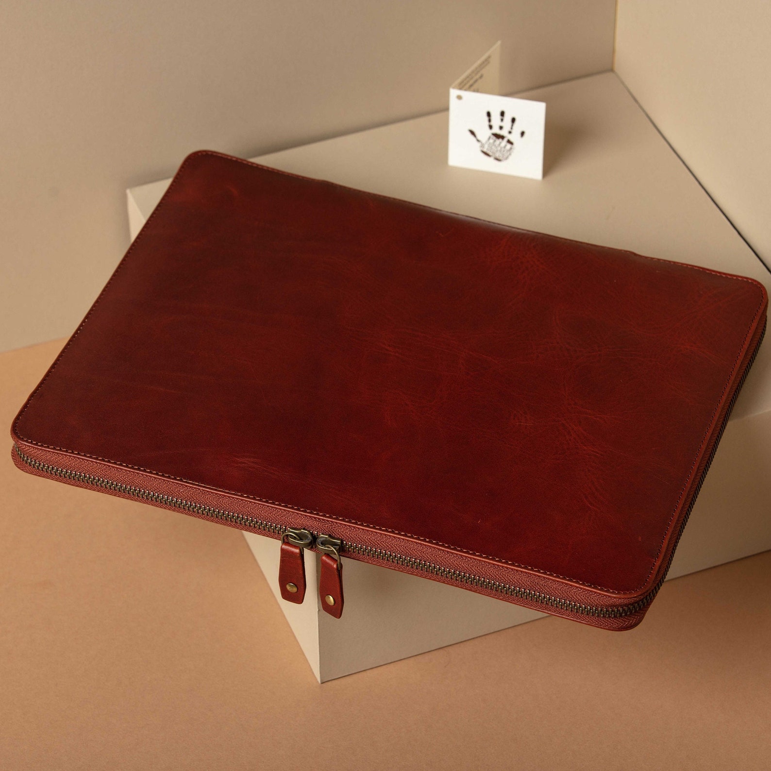 Macbook Pro Zip Case Leather Personalized Macbook Air Zip Etsy