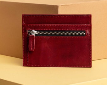 Slim Card Wallet Leather