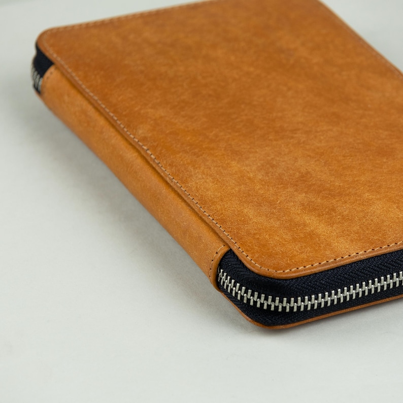 Leather Passport Holder, Small Leather Goods Gift for Men image 11
