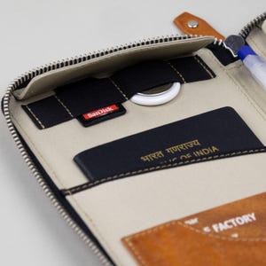 Leather Passport Holder, Small Leather Goods Gift for Men image 5