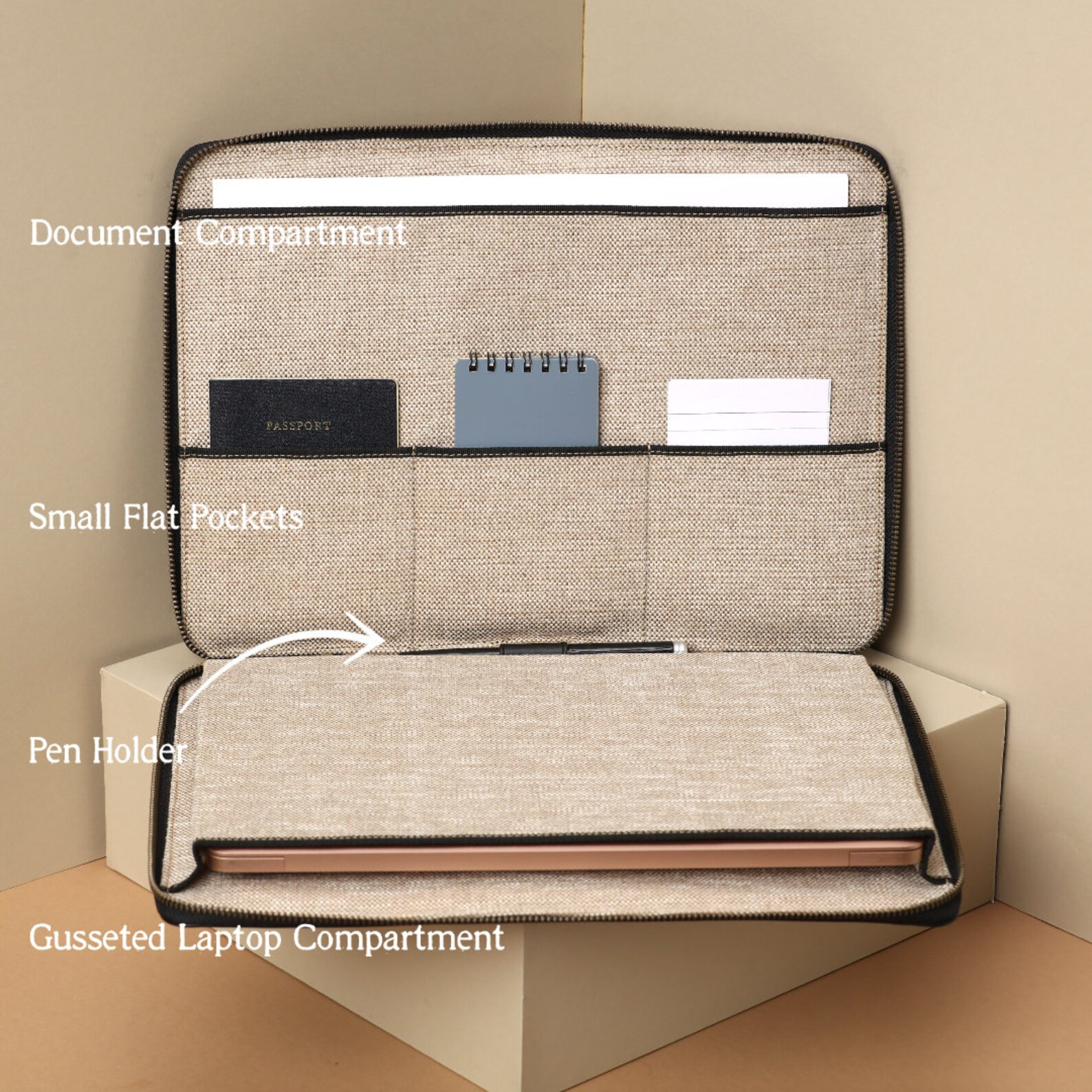 Macbook Pro Zip Case Leather Personalized Macbook Air Zip Etsy