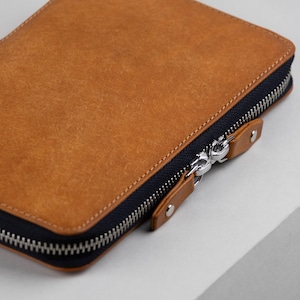 Leather Passport Holder, Small Leather Goods Gift for Men image 10