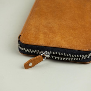 Leather Passport Holder, Small Leather Goods Gift for Men image 9