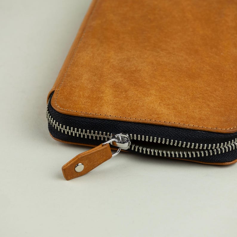 Leather Passport Holder, Small Leather Goods Gift for Men image 9
