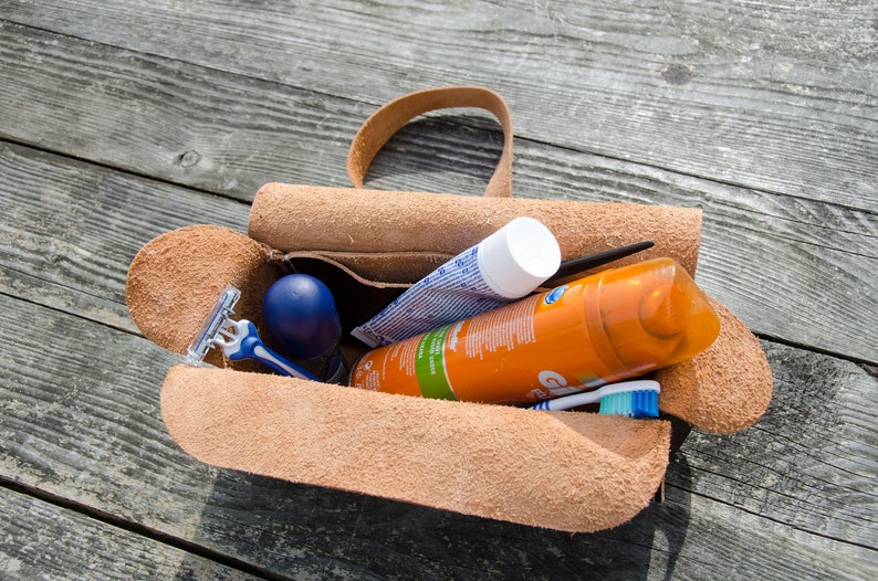 Leather Wash Bag Pattern PDF Pattern DIY Leathercraft Pattern Leather