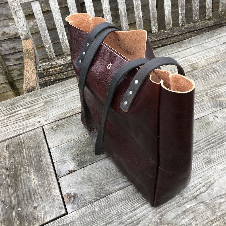 Leather Tote Bag Pattern PDF Pattern DIY Leathercraft Etsy