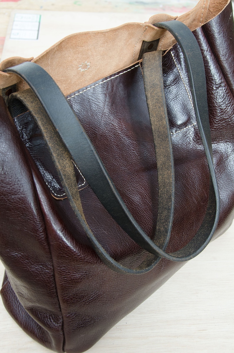 Leather Tote Bag Pattern PDF Pattern DIY Leathercraft Etsy