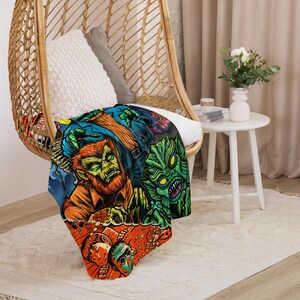 I Remember Halloween Tim Baron Monster Jam Sherpa blanket