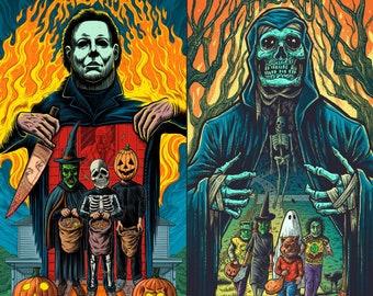 Both 12”x24” - “I Remember Halloween” Signed Giclee Poster Prints