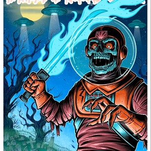 12”x18” Astro Zombies wave 3 Card Art signed Giclee Poster Print