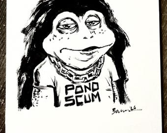 8x10 black and white Character commission drawing (non-commercial use)