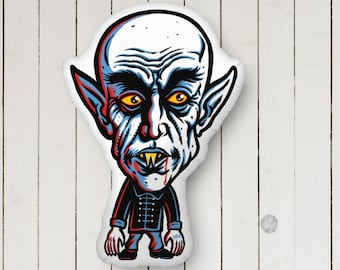 22&quot; Tall NOSFERATU Tim Baron Pillow Villain Custom-shaped pillow