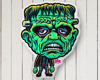 22&quot; Tall Frankenstein Monster Tim Baron Pillow Villain Custom-shaped pillow