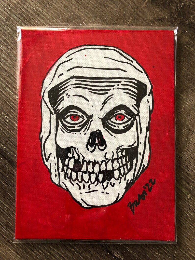 Original Crimson sales Ghost 6x8 sized acrylic painting