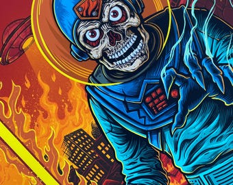 12”x18” Astro Zombies Card Art Giclee Poster Print - Etsy