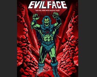 12”x18” King EvilFace Giclee Poster Print