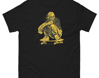 O.G. Vintage Retro 1980s Skateboarder with Headphones Tim Baron Unisex classic tee
