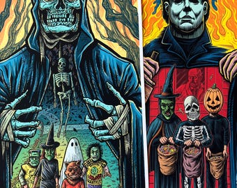 Both 12”x24” - “I Remember Halloween” Signed Giclee Poster Prints
