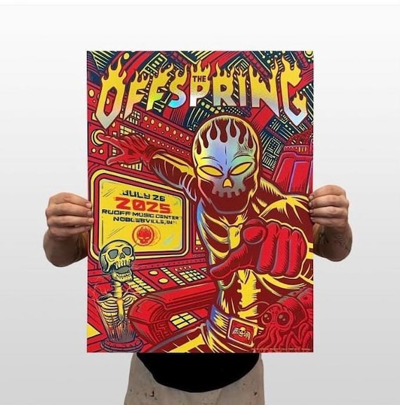 The OFFSPRING Noblesville IN Poster AP Signed and Numbered (15) by