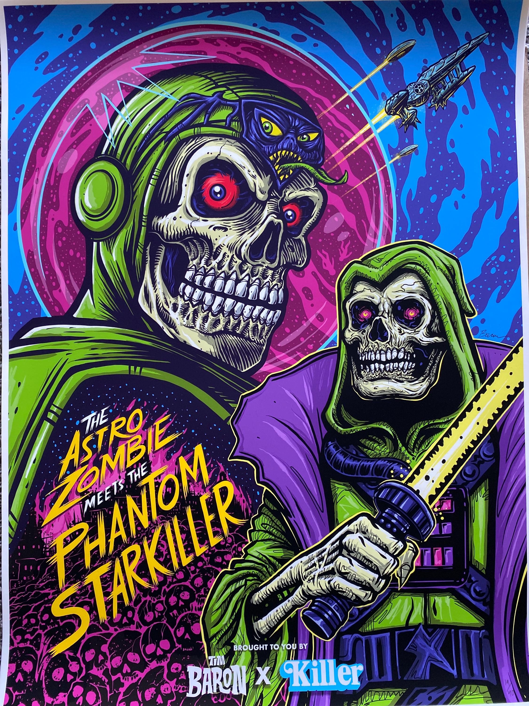 Astro Zombie Meets Phantom Starkiller SDCC Poster, Signed Art