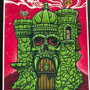 16x20” Skull Castle v1 Giclee Poster Print