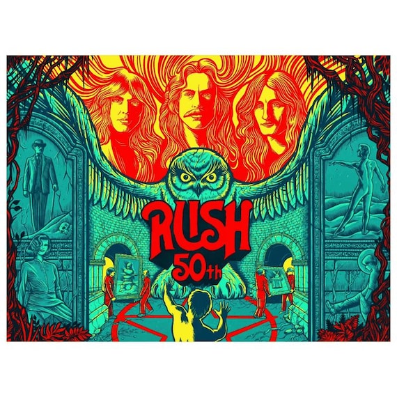 祝！50周年、そして復活　RUSH大全　 コレクション　ツアーパンフレット付 18x24 Signed and Numbered RUSH Official Poster Released by the