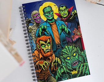 Halloween Tim Baron Monster Jam Spiralblock/Skizzenbuch