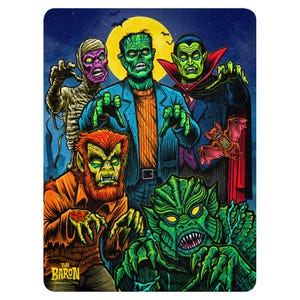 60"x80" Monster Jam Halloween Tim Baron Horror Sherpa blanketSherpa blanket