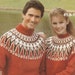 Vintage Fair Isle / Scandi Knitting Pattern - Etsy
