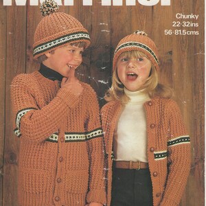Scandi-Style Jacket and Hat Vintage Knitting Pattern - Instant Download