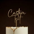 Personalised Wooden Cake Topper Custom Rustic Wedding Toppers, Personalized Party Decor for Birthday, Anniversary, Engagement Mr Mrs