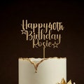 Personalised Wooden Birthday Cake Topper Custom Happy Birthdays Cake Topper, Personalized Party Decor, Custom Age and Name Decoration product logo