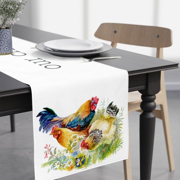 Rooster Table Runner - Etsy