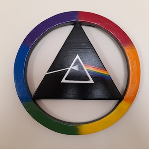 Pink Floyd Album Cover Dark Side of the Moon Art Wood