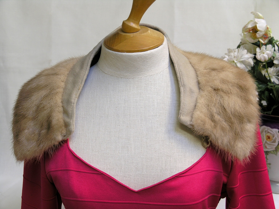 3 Mink Collars and 1 Faux Fur Collar / All Fully Lined / See Etsy