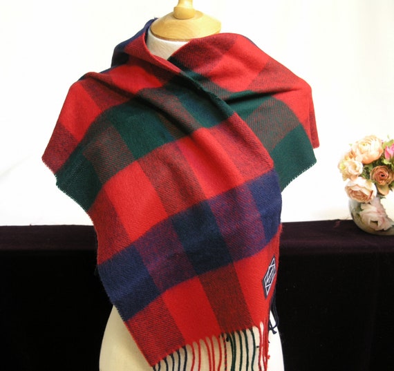 Checked Givenchy Scarf, Shawl, Wrap / Made in Ita… - image 3