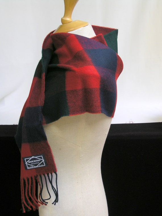 Checked Givenchy Scarf, Shawl, Wrap / Made in Ita… - image 7