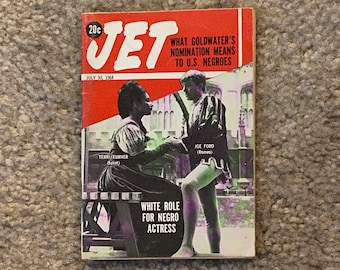 Vintage July 30, 1964 Mini JET Magazine - White Role For Negro Access