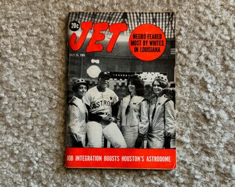 Vintage July 15, 1965 Mini JET Magazine - Job Integration Boosts Houston's Astrodome