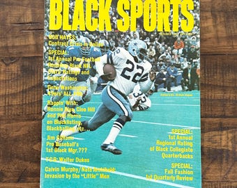 Vintage Black Sports Magazine October 1971: Bob Hayes, Dallas Cowboys