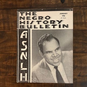 Scarce January 1956 Negro History Bulletin (Magazine) Black History / African American / Cool Gift
