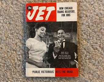 Vintage August 2, 1962 Mini JET Magazine - Broadway Play - Purlie - Ruby Dee and Ossie Davis