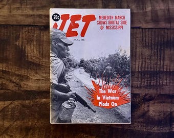 Super Scarce July 7, 1966 Mini JET Magazine - James Meredith / Vietnam War