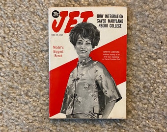 Vintage November 15, 1962 Mini JET Magazine - Models Biggest Break / How Integration Saved Maryland Negro College