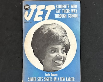 Vintage May 20, 1965 Mini JET Magazine - Leslie Uggams Sets Sights on a New Career