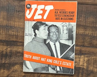 Vintage March 31, 1966 Mini JET Magazine - The Truth About Nat King Cole's Estate / Alabama Elections