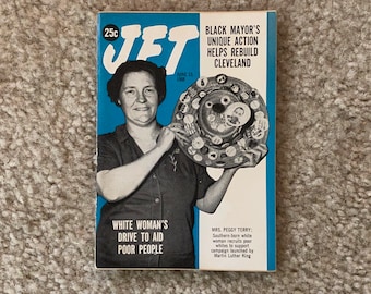 Vintage June 13, 1968 Mini JET Magazine - White Woman's Drive to Aid Poor People (MLK) / Black Mayors Drive to Rebuild Cleveland