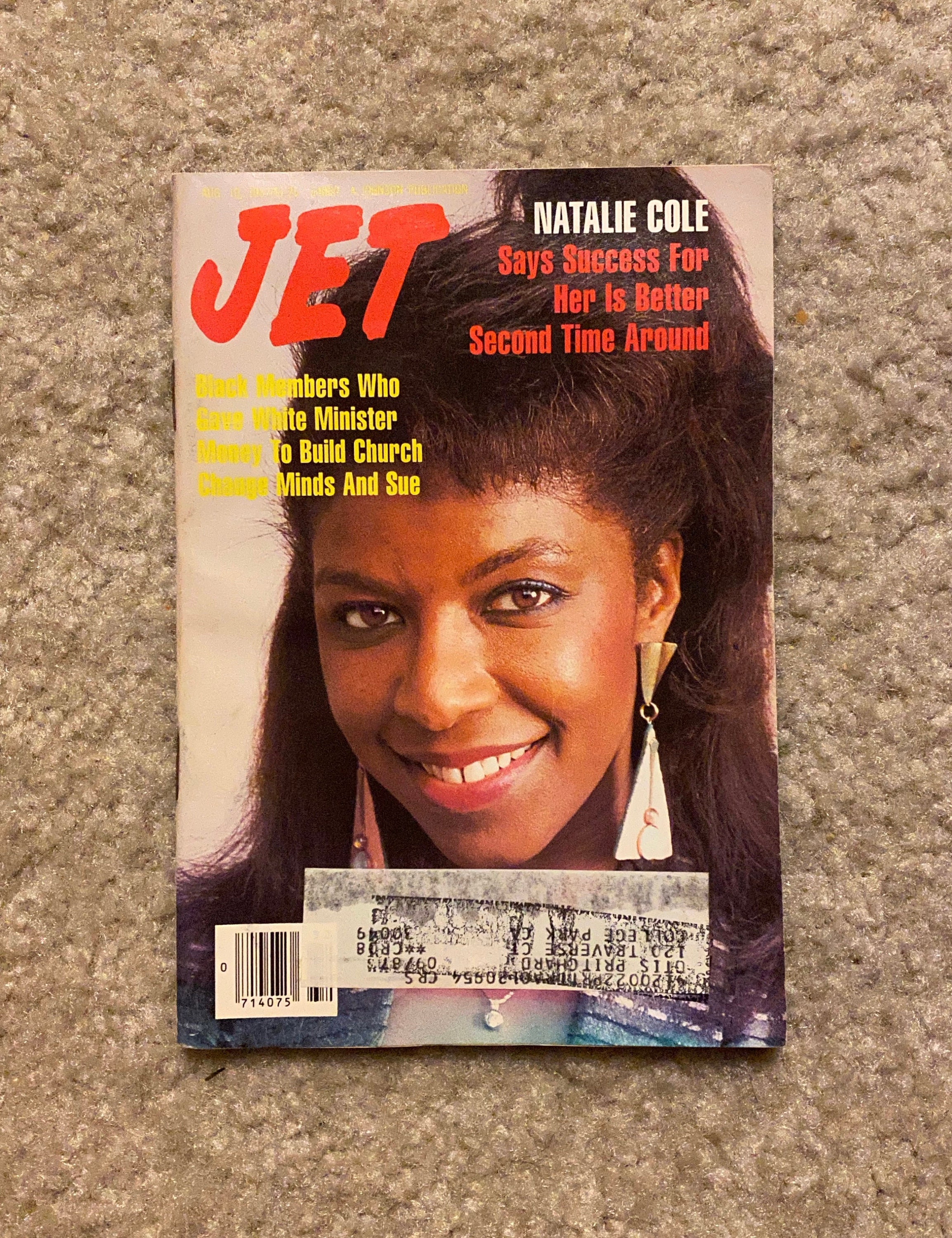 Vintage August 10 1987 JET Magazine Natalie Cole 