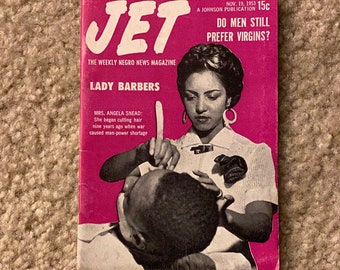 Vintage November 19, 1953 JET Magazine - Do Men Still Prefer Virgins? Lady Barbers